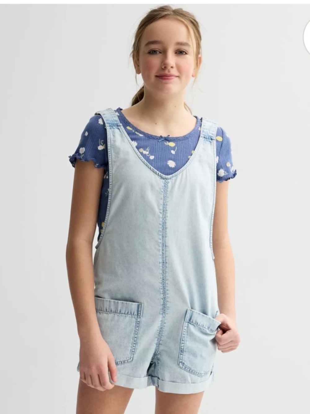 SO denim shortalls, overalls, size 14/16